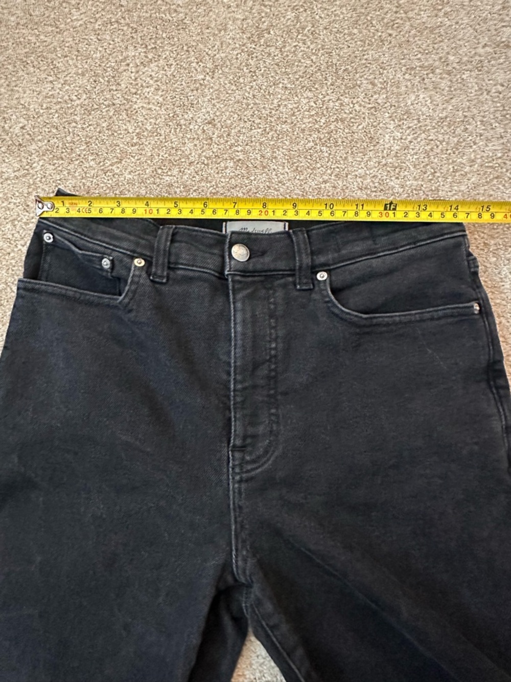 Madewell High Rise Wide Leg Jeans Black Size 29 - Picture 11 of 13